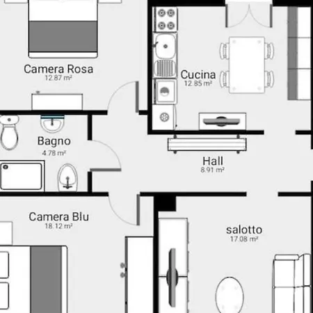⋆⋆⋆⋆⋆ In Centro 6 Persone, Ampio E Tranquillo Completo Apartmán La Maddalena (Sassari)
